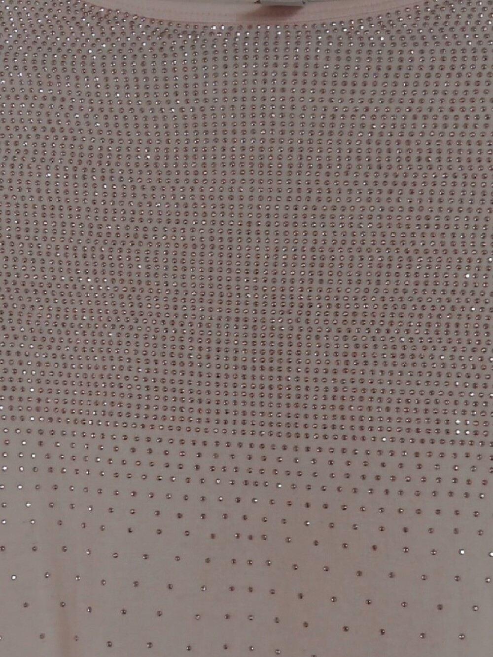 Charles Henry Blush Pink Short Sleeve Rhinestone Scoop Neck Top - Picture 5 of 5